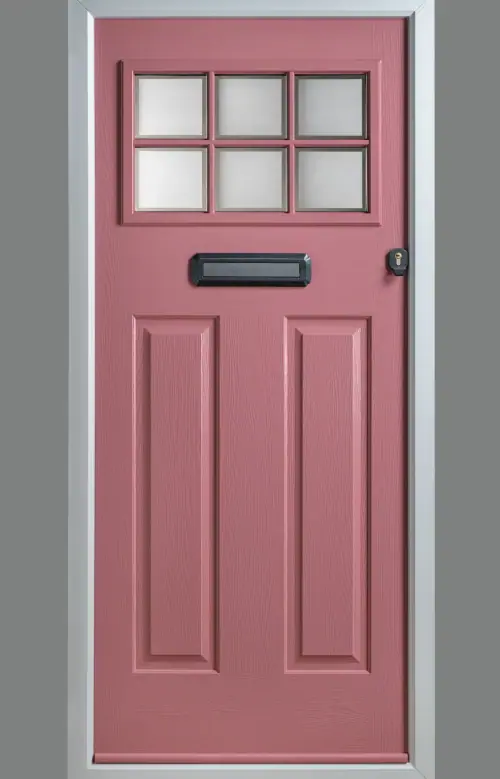New door styles from Solidor include the Kensington, shown here in Antique Pink.