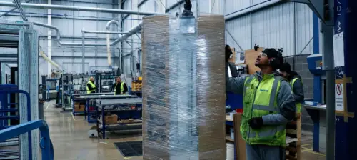 Emplas Fire Stop Door undergoing quality control during manufacture