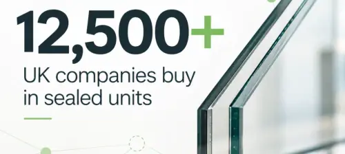 Sealed glass units being manufactured for window and door companies